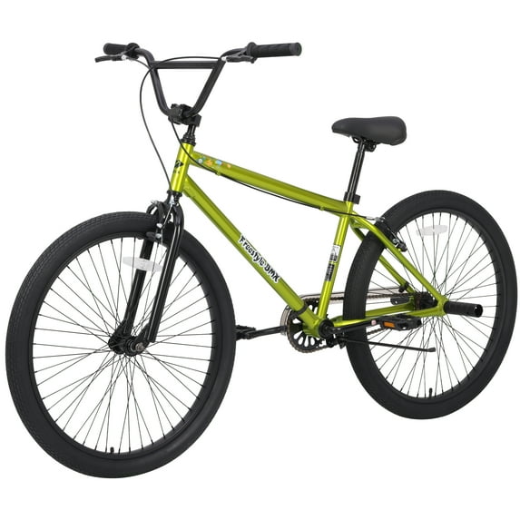 Zukka Freestyle Kids Bike Double Disc Brakes 26 Inch Bicycle for Boys Girls Age 12+ Years Green
