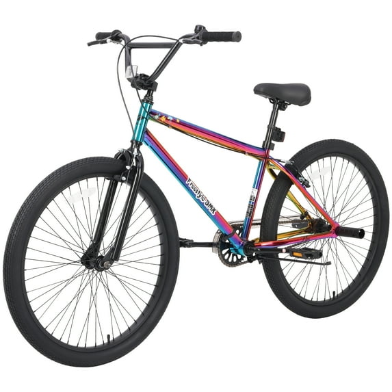 Zukka Freestyle Kids Bike Front Caliper Rear V Brakes 26 Inch Bicycle for Boys Girls Age 12+ Years Rainbow Color