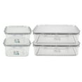 thumbnail image 1 of Zukka Fresh-Keeping Box Plastic 4PCS Food Storage Container with Lids Leak-Proof Large BPA Free, 1 of 7