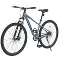 thumbnail image 1 of Zukka Mountain Bike 29 inch Double Disc Brake Bicycle Front Suspension Bike for Men Women Gray, 1 of 7