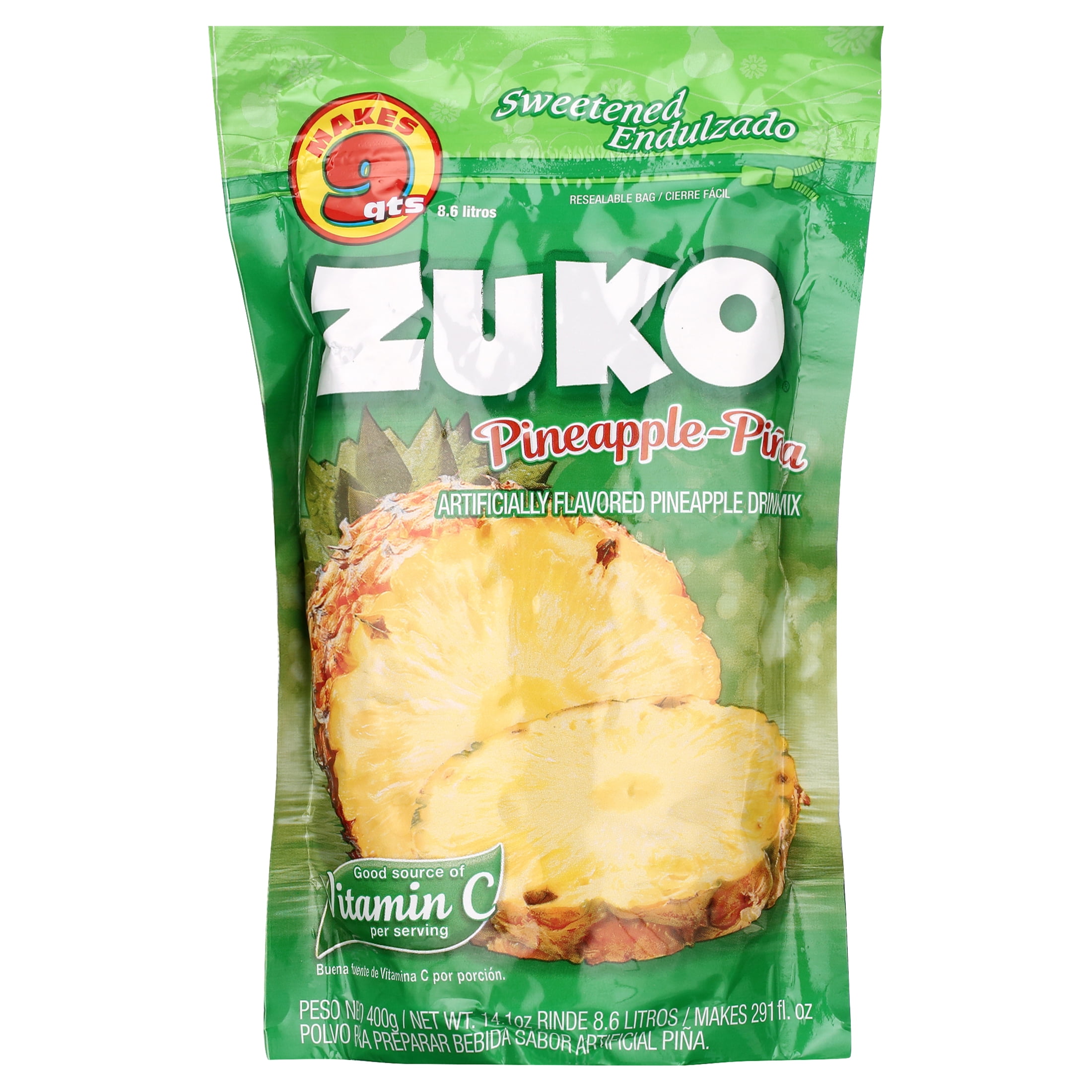 Zuko Pineapple Drink Mix, 14.1 Oz