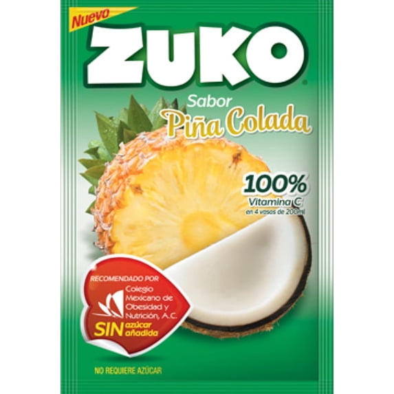 Zuko Pina Colada Drink Mix, 2 Liter, No Sugar Needed, 3 Pack - Walmart.com