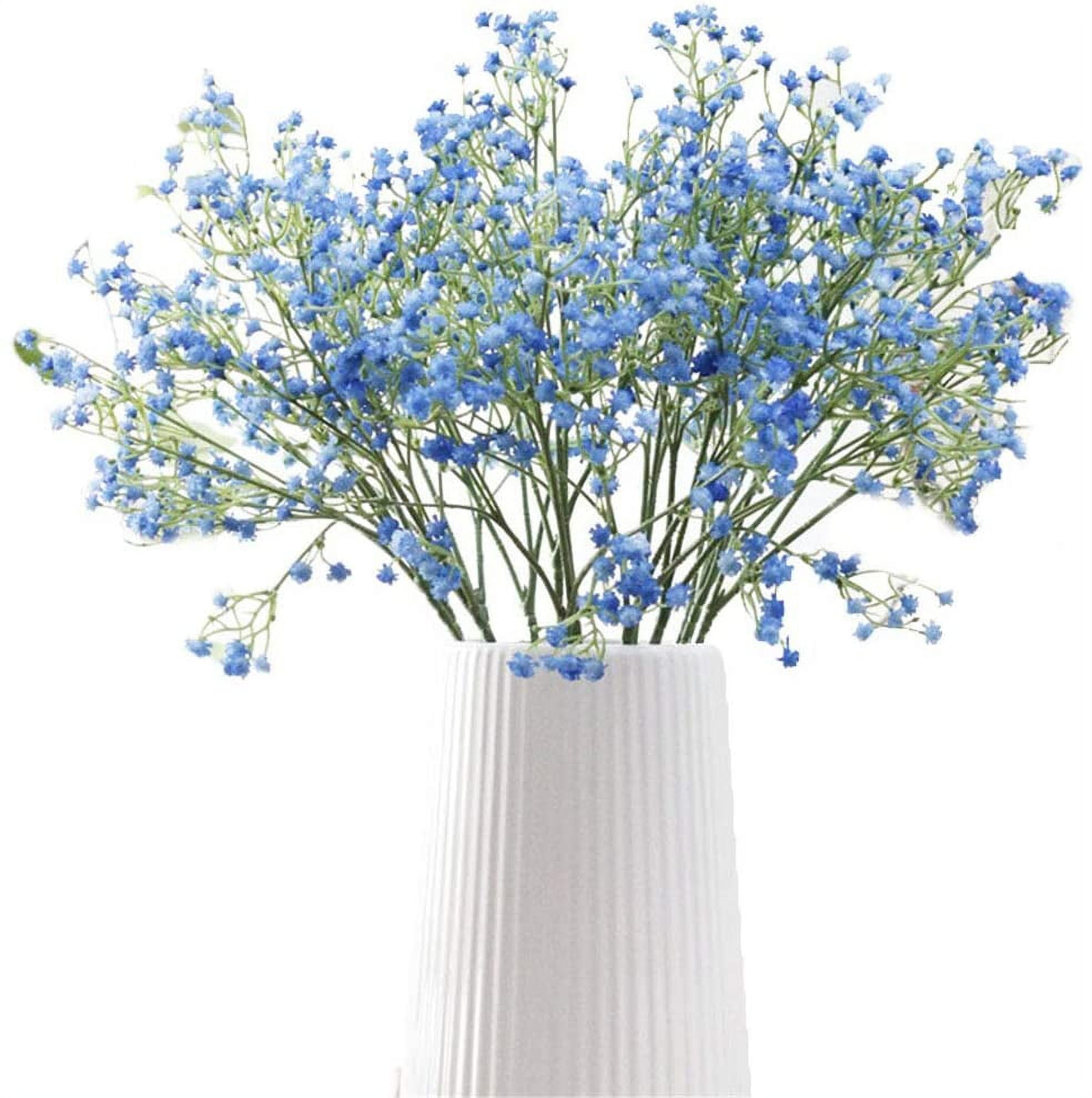 Zukuco 12 Pack Artificial Flowers Faux Babys Breath Gypsophila Bouquet Fake  Silk Plants Decor for Home Garden Office Kitchen Bathroom Wedding Party  Décor 