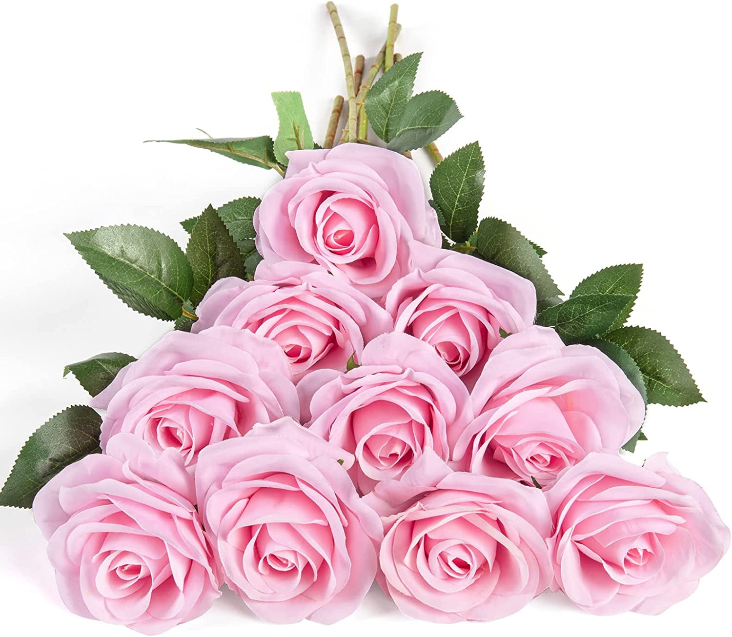 Fake Roses Picture Zukuco 10pcs Fake Roses Artificial Silk Flowers Faux Rose Flower Long ...