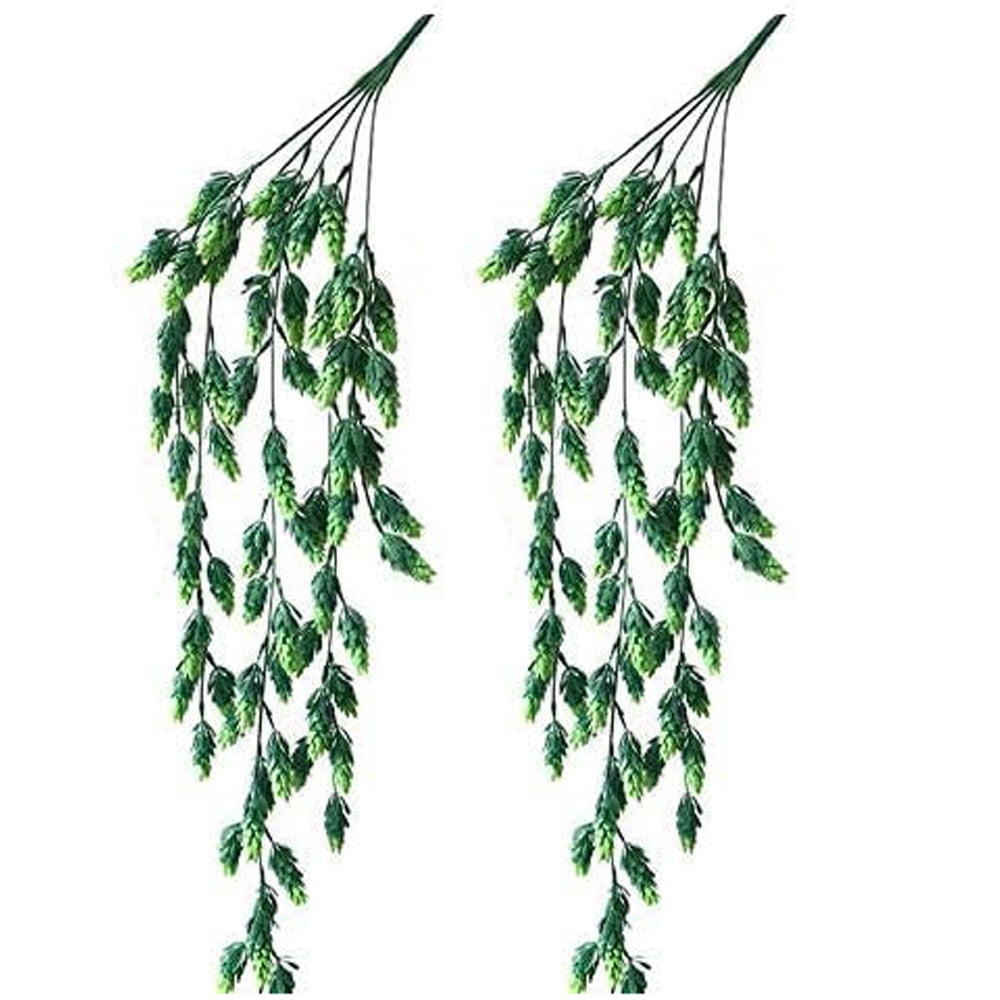 Zukuco 2 Pack Artificial Hops Flowers Vines Hanging Plants Flowers