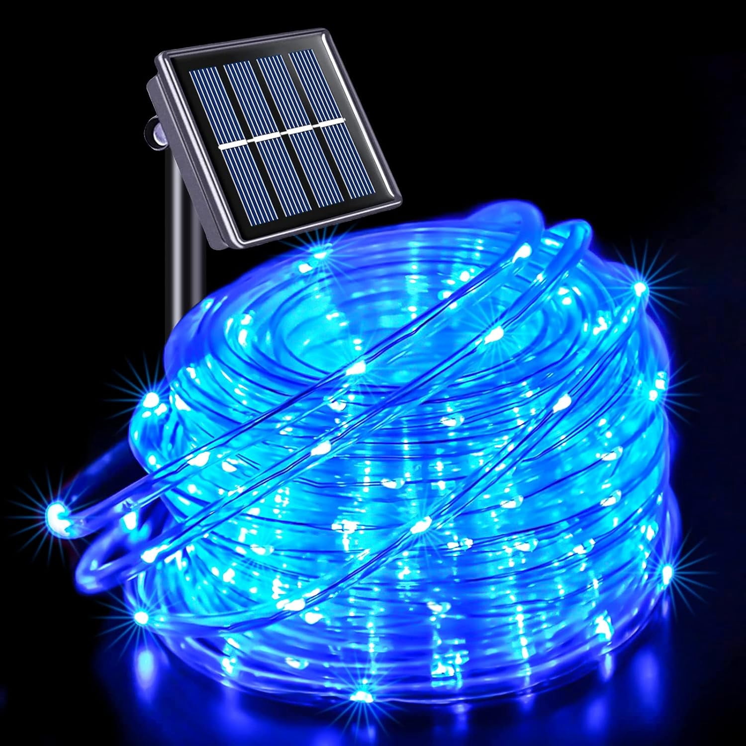 Solar Powered Rope Zukuco 200 LED Solar Rope Lights, 72ft 8 Modes Solar Rope Lights ...
