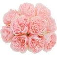 thumbnail image 1 of Zukuco 2Bouquet 10Heads Artificial Peony Silk Flower Leaf Home Office Wedding Party Festival Bar Decor (Pink), 1 of 8