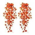 thumbnail image 1 of Zukuco 2Pcs Fake Hanging Plant, Artificial Fall Plant Faux Ivy Vine Plant Hanging Plant Pothos for Shelf Home Office Indoor Outdoor Garden Thanksgiving House Wedding Decor (No Pot), 1 of 7