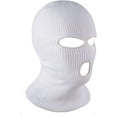thumbnail image 1 of Zukuco 3-Hole Knitted Full Face Cover Ski Mask, Winter Balaclava Warm Knit Full Face Mask for Outdoor Sports, 1 of 1