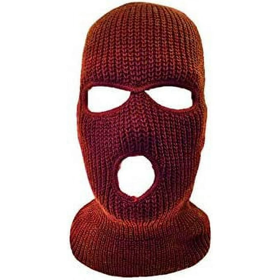 Zukuco 3 Hole Outdoor Full Face Cover Knitted Thermal Ski Mask for Men Women Sports