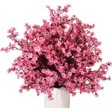 Zukuco 6PCS Artificial Baby Breath Flowers Fake Silk Real Touch DIY Floral Bouquets Decor Wedding Party Decoration Arrangements