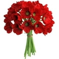 thumbnail image 1 of Zukuco Artificial Flowers, Realistic Latex Poppy Flocking Long Stem Fake Poppies Flowers for Home Wedding Party Decor, Floral Arrangements, Centerpieces Décor(Red), 1 of 8