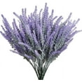 thumbnail image 1 of Zukuco Artificial Lavender Flowers 8 Pieces for Wedding Decor and Table Centerpieces, Lifelike Fake Plant Bouquet Home Kitchen Garden Indoor Outdoor Decor(Purple), 1 of 7
