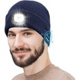 thumbnail image 1 of Zukuco Bluetooth Beanie Hat with LED Light and Wireless Headphone, Winter Headlamp Beanie Cap for Men Dad Women, Birthday Christmas Valentines Day Gift, 1 of 7