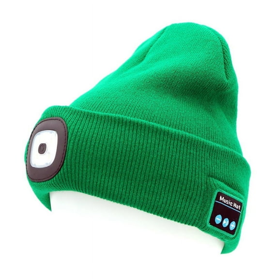 Zukuco Bluetooth Beanie Hat Music Hat with LED Light for Men Women Gift Music Beanie for Outdoor Sports