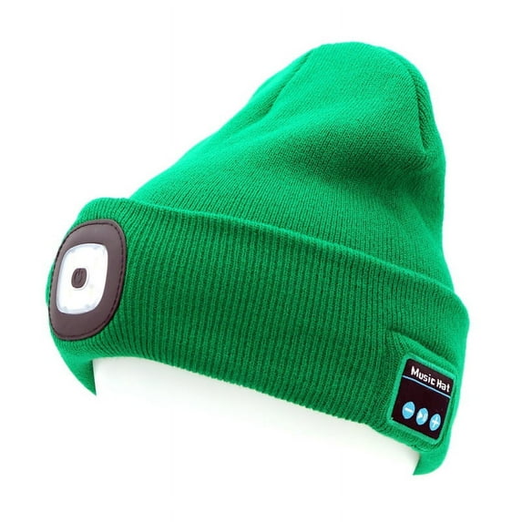 Zukuco Bluetooth Beanie Hat Music Hat with LED Light for Men Women Gift Music Beanie for Outdoor Sports