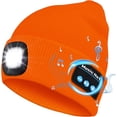 thumbnail image 1 of Zukuco Bluetooth Beanie Hats with Light, LED Beanie with Bluetooth Headphones Built-in Stereo Speaker, LED Hat for Men Women Dad Running Hiking, 1 of 8