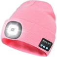thumbnail image 1 of Zukuco Bluetooth Beanie with Headlight,USB Rechargeable Upgraded Musical Knitted Cap with Headphone Mic, Gifts for Men Women, 1 of 3