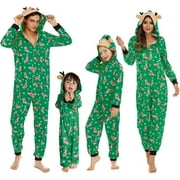 ZUKUCO Christmas Family Matching Pajamas Sets Parent-child Pajamas Xmas Pjs Soft Sleepwear Sleepwear