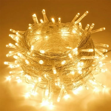 Zukuco Christmas Twinkling String Lights, 33FT 100 LED Plug in Fairy Lights for Bedroom Xmas Tree Wedding Garden Decorations (Warm White)