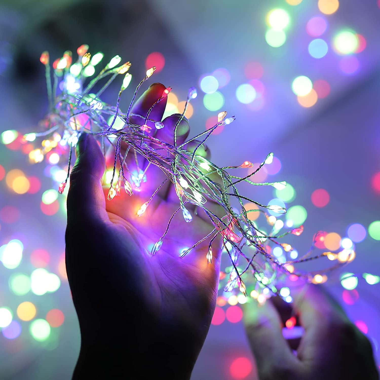 Zukuco Fairy Lights Plug in, 20 Feet 200 Led Cluster Lights Indoor ...