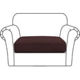 thumbnail image 1 of Zukuco High Stretch Cushion Cover Sofa Cushion Furniture Protector for Sofa Seat Slipcover Sofa Cover Soft with Elastic Bottom, 1 of 7