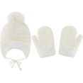 thumbnail image 1 of Zukuco Kids Baby Winter hat, Knit Hat Gloves Set Wool Fleece Warm Beanie Toddler Hats Boys Girls Warm Caps Glove, 1 of 9