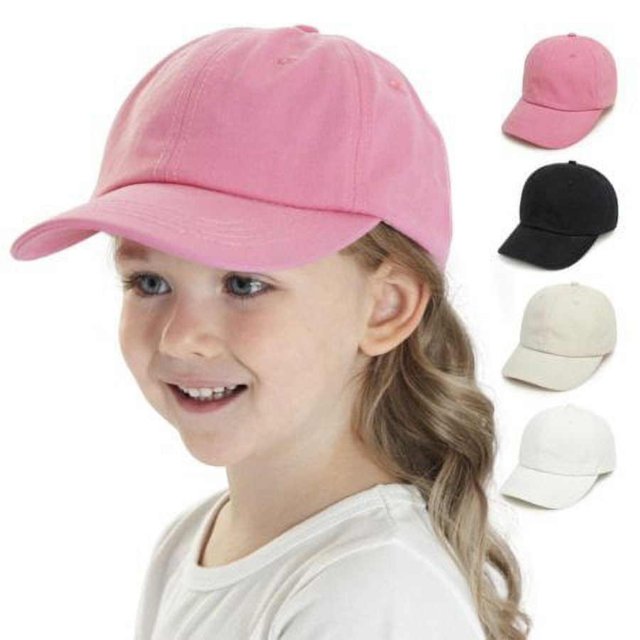 Casquette Baseball Enfant Délavée - Taille 2-8 Ans - Coton, 6 Trous D'aération, Réglage Métal - Protection Solaire UPF 50+ - 7