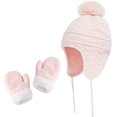 thumbnail image 1 of Zukuco Kids Hats Gloves Set for Toddler Baby Girls Boys Warm Earflap Beanie Fleece Hats Winter Christmas Gift, 1 of 5