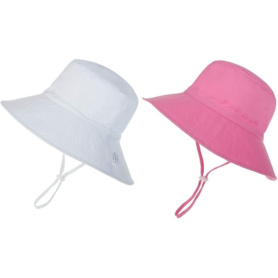 Zukuco Kids Sun Hat Toddler Summer UPF 50+ Sun Protection Baby Boy Hats Beach Hats Wide Brim Bucket for Baby Girl
