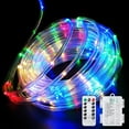 thumbnail image 1 of Zukuco LED Rope Lights Battery Operated Christmas String Lights 23FT 50 LEDs 8 Modes Fairy Lights with Remote Timer Outdoor Lighting for Garden Patio Party Weddings Christmas Décor (Multicolor), 1 of 7