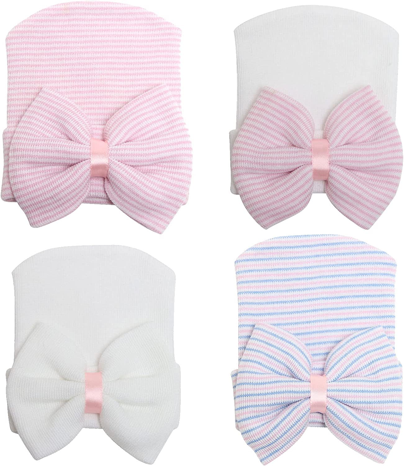 Babyhug Free Size Straw Hat With Bow Applique - Fuchsia main image 1