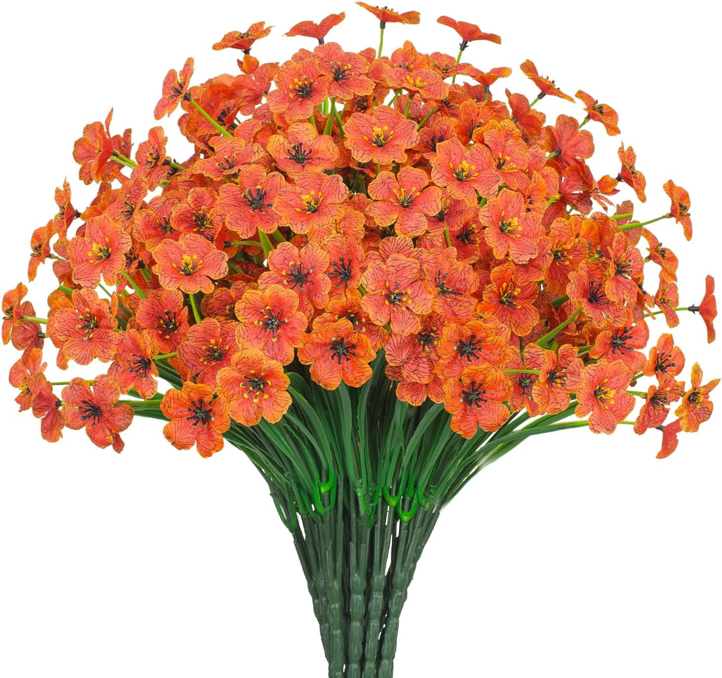Zukuco Outdoor Artificial Flowers UV Resistant Fake Flower Plastic