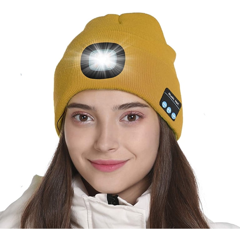 Zukuco Unisex Bluetooth Beanie Hat with Light, Built-in  display picture 3