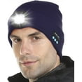 thumbnail image 1 of Zukuco Unisex Bluetooth Beanie Hat with Light, Built-in Speaker Mic, Headlamp Cap with Headphones, Tech Gift for Men Women, 1 of 7