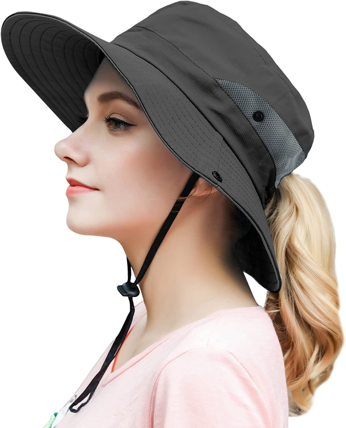 Zukuco Women Outdoor Summer Sun Hat UV Protection Wide Brim Foldable