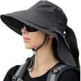 thumbnail image 1 of Zukuco Womens Sun Hat with Ponytail Hole UPF 50+ Wide Brim Fishing Hat, Hiking Safari Hat with Neck Flap, 1 of 6