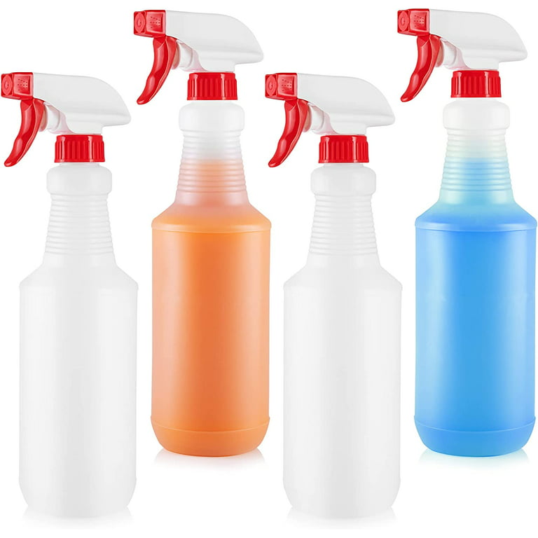 Zulay Home 16oz Spray Bottle Heavy Duty Plastic Cleaning Spray Bottles for  Cleaning Leakproof 4 Pack 