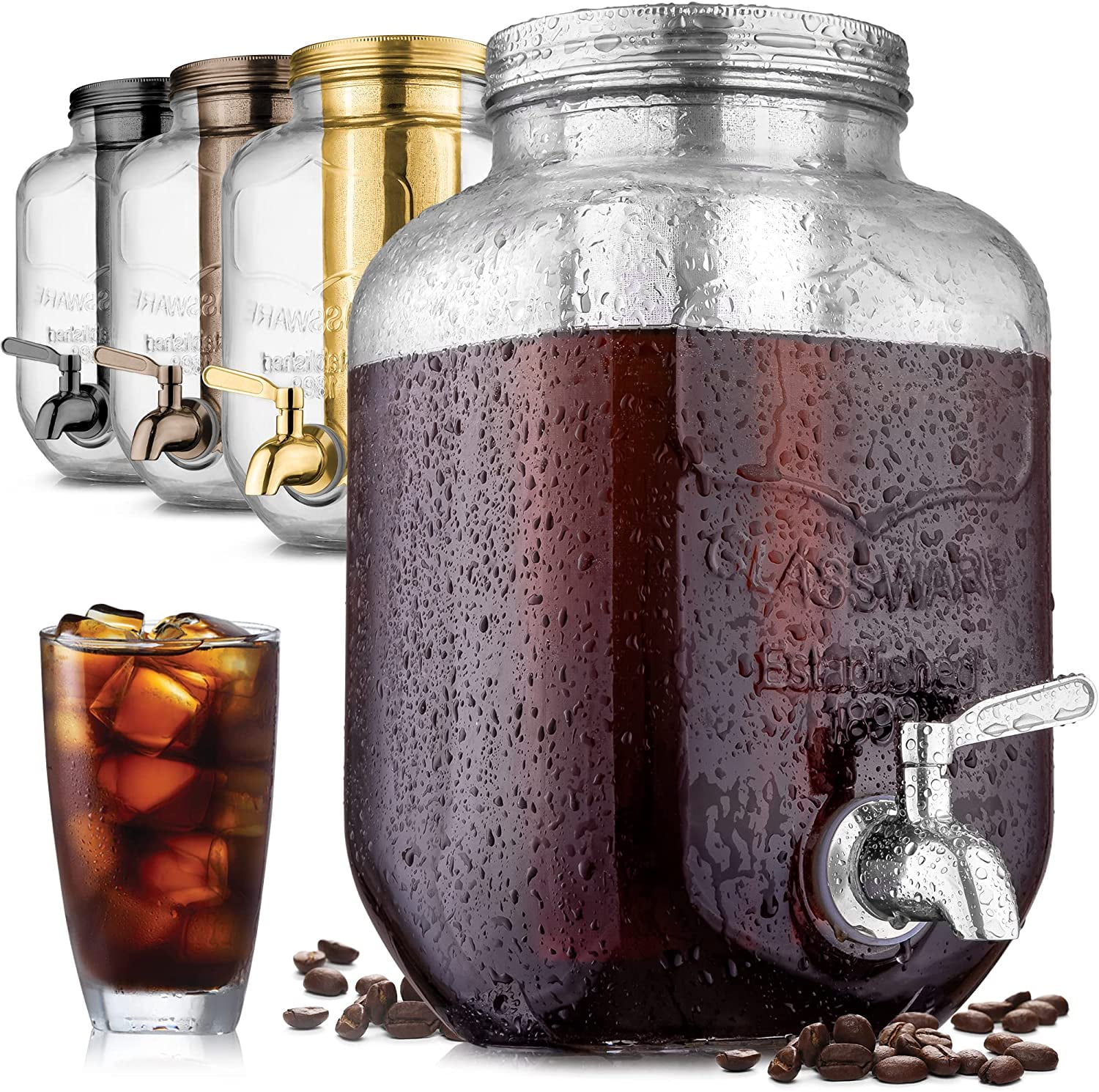 Large Capacity Cold Brew Coffee Maker Reusable Cold Brew Coffee Maker With  Detachable Stainless Steel Filte Kitchen Accessories - AliExpress