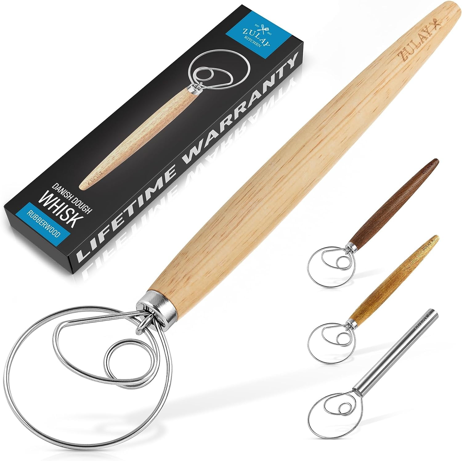 Zulay Kitchen Danish Dough Whisk