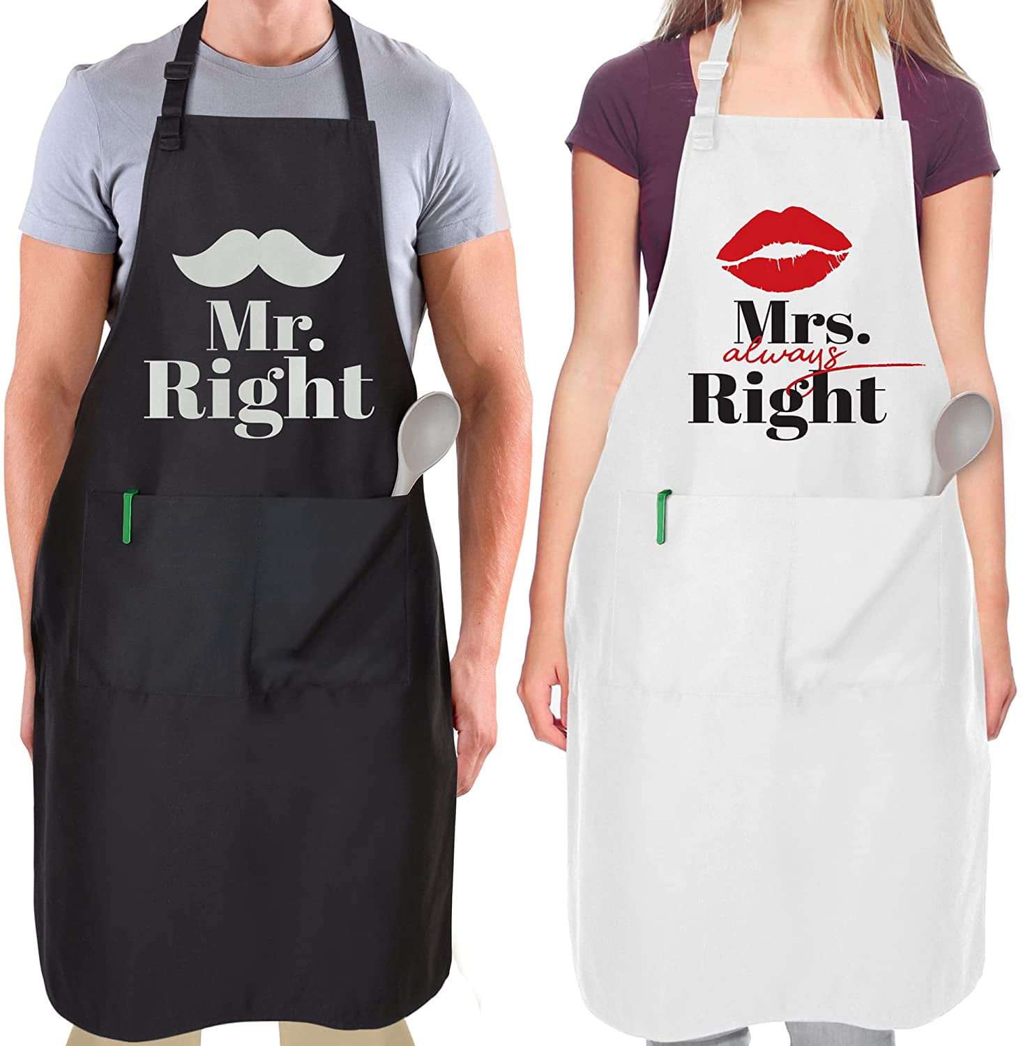 Funny Kitchen Aprons, Chef Gifts, Just Roll With It Apron