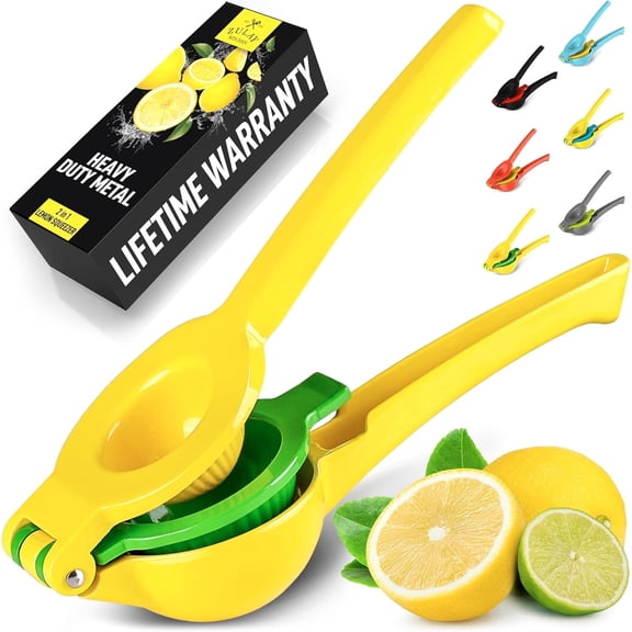 Zulay Kitchen 2-in-1 Manual Lemon Squeezer Manual Juicer Citrus Press