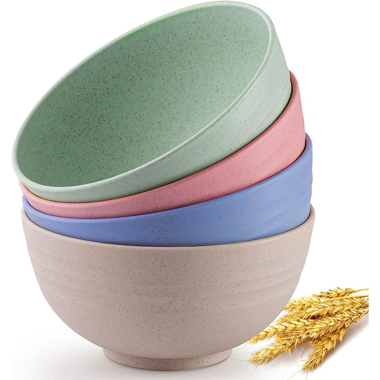 Unbreakable Wheat Straw Bowls, Cereal Bowls, Reusable Food Storage  Container With Lid Cover, Lunch Box, Milk Cereal Breakfast Bowl, Microwave  And Dishwasher Safe, Kitchen Supplies - Temu