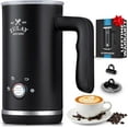 thumbnail image 1 of Zulay Kitchen 4-in-1 Milk Frother and Steamer - 10 oz Milk Foamer Electric Heater for Coffee (Black), 1 of 8