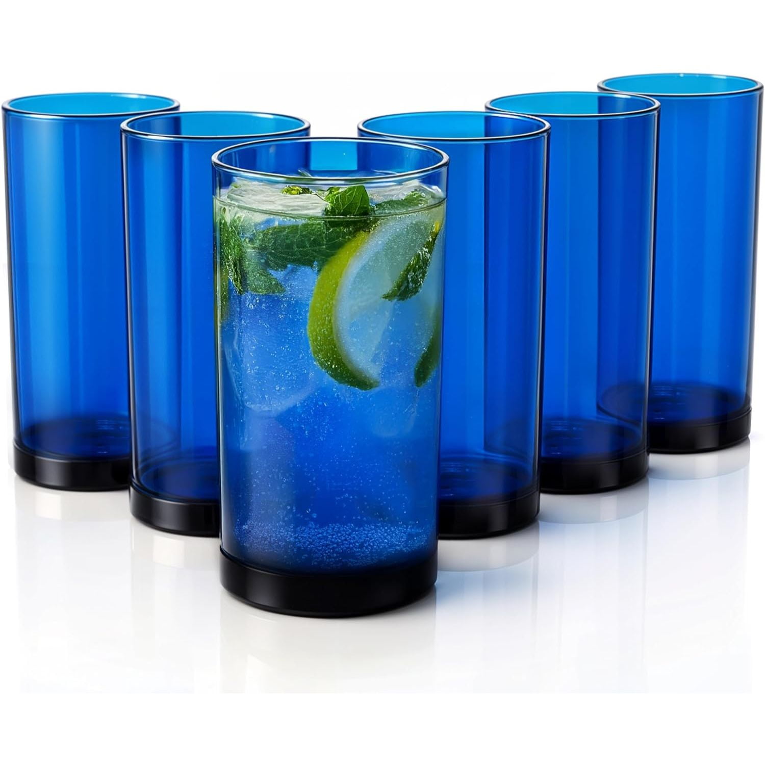 kate spade wine glasses polka dot Blue Dots Stemless Glass