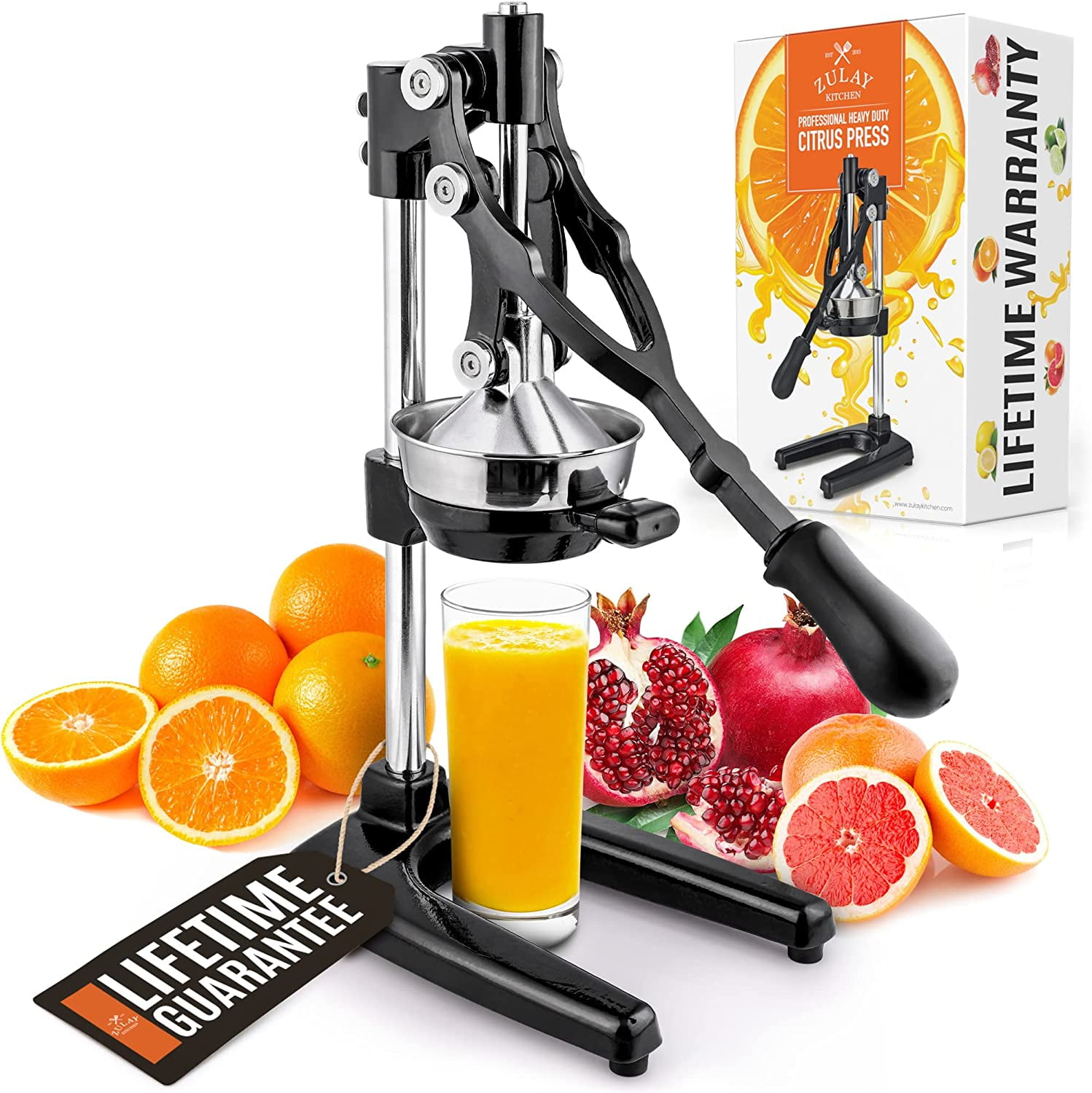 Junkfood1セット＋ブラック1本 Zulay Kitchen Heavy-Duty Manual Citrus Juicer - Extra Tall