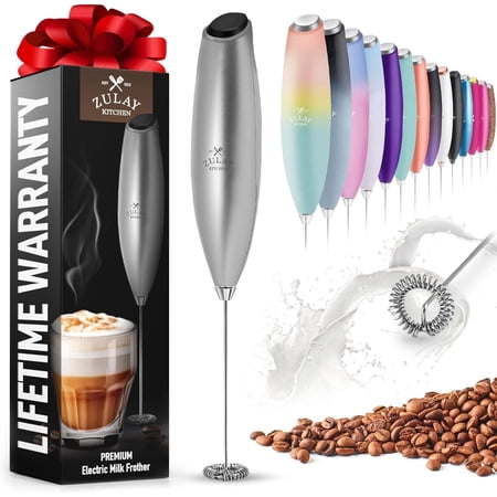 Zulay Kitchen Milk Boss Stainless Steel Milk Frother