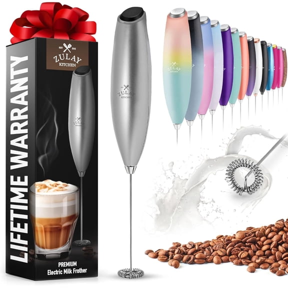 Zulay Kitchen Milk Boss Stainless Steel Milk Frother