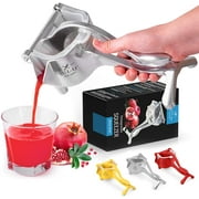 Zulay Kitchen Heavy Duty Pomegranate Manual Juicer and Press Squeezer - Silver