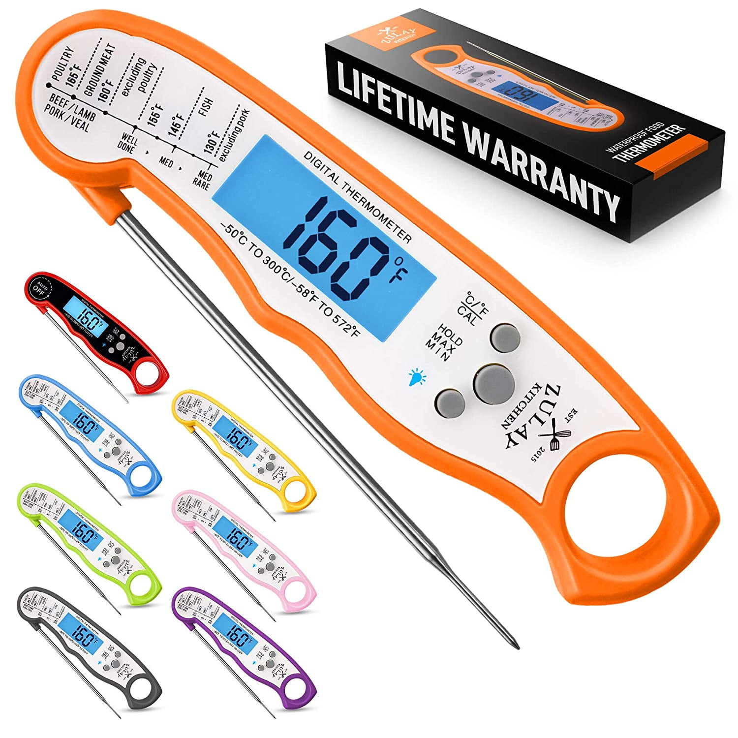 LCD Digital Thermometer Instant Read Chef Remi Food Cooking Meat